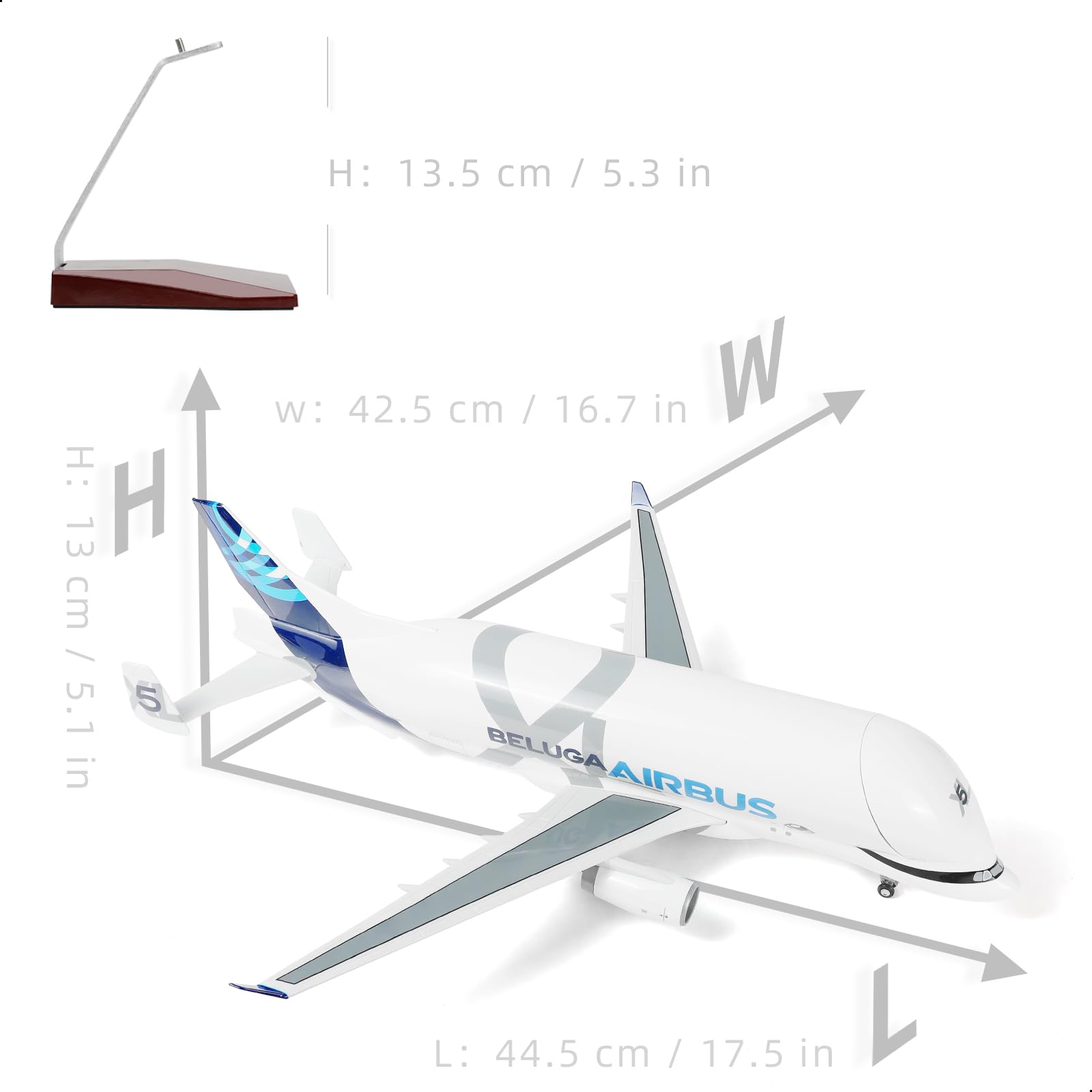 Amazon.com: QIYUMOKE A330 Beluga XL5 1/150 Kits de modelo de avión